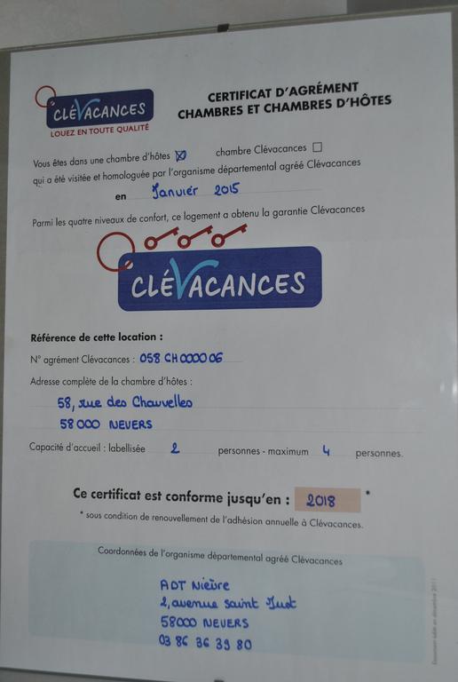 נבר Chambre D'Hotes Le Cadran Des Chauvelles מראה חיצוני תמונה
